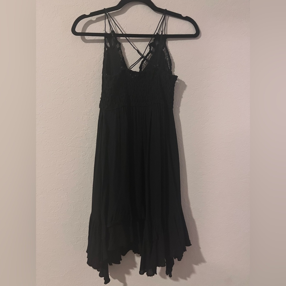 Free People Adelle dress in black